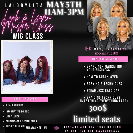 Master Look & Learn Frontal Class Tickets x Mrs.Jackson